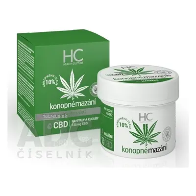 MedicProgress, a.s. Health Culture Konopné mazání 10% s CBD krém 1x125 ml 125ml