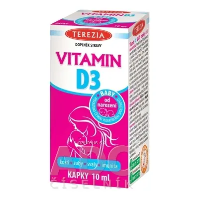 TEREZIA COMPANY s.r.o. TEREZIA VITAMIN D3 BABY kapky (400 IU), od 1. měsíce, 1x10 ml 10 ml