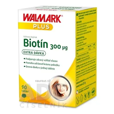 WALMARK, a.s. WALMARK Biotin 300 mikrogramů tbl 1x90 ks 90 ks