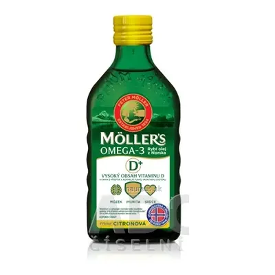 Orkla Health AS MOLLER&#39;S Omega 3 RYBÍ OLEJ dospělí 50+ citronová příchuť 1x250 ml 250ml