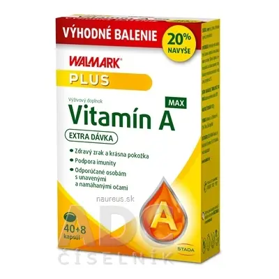 WALMARK, a.s. WALMARK Vitamín A MAX cps 40 + 8 (20% navíc) (48 ks)