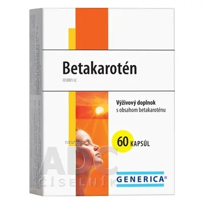 GENERICA spol. s r.o. GENERICA Betakaroten cps 1x60 ks 60 ks