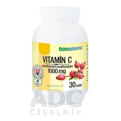 EDENPharma, s.r.o. EDENPharma VITAMIN C 1000 mg tbl s postupným uvolňováním 1x30 ks 1x30 ks