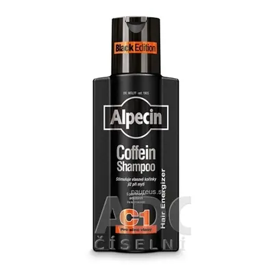 Dr. Wolff ALPECIN Coffein Shampoo C1 Black Edition kofeinový šampon proti vypadávání vlasů 1x250