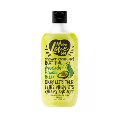 Monolove Avocádo-Hawaii - Relaxační sprchový gel-krém 300 ml