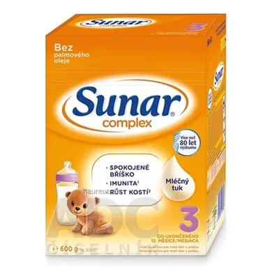 Semper AB Sunar Complex 3 mléčná výživa (od ukonč. 12. měsíce) (inov.2020) 1x600 g 600 g