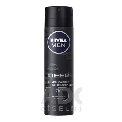 BEIERSDORF AG NIVEA MEN Anti-perspirant DEEP DARKWOOD sprej, 48H, black carbon 1x150 ml