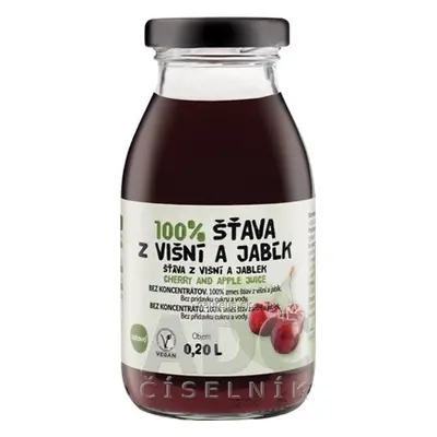 ZDRAVO ORGANIC zdravě 100% višňový-JABLEČNÁ ŠŤÁVA 1x200 ml 200ml