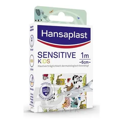 BEIERSDORF AG Hansaplast SENSITIVE KIDS Zvířátka náplast dětská, 10cm x 6cm, 1x10 ks