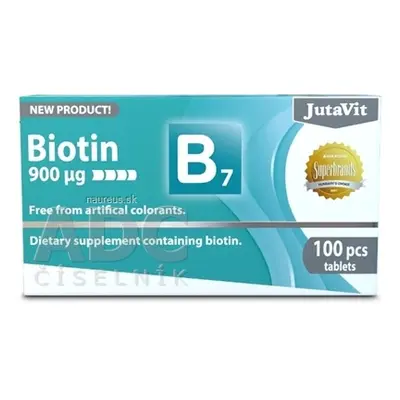 JuvaPharma Kft. JutaVit Biotin 900 mikrogramů tbl 1x100 ks