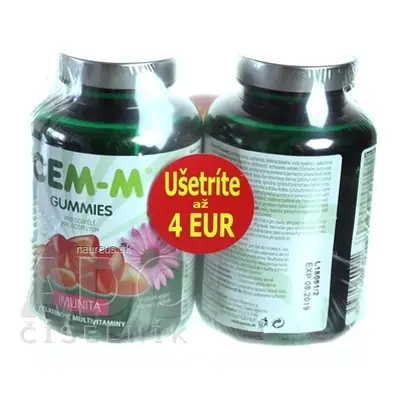 Salutem Pharma s.r.o. CEM-M Gummi IMUNITA želatinové multivitaminy s Echinaceou (sleva 4 €) 2x60