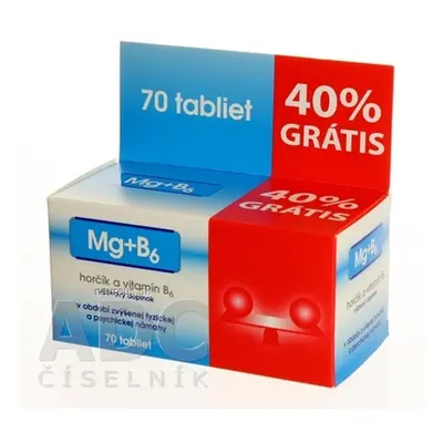 NP PHARMA Sp. z o.o. NP PHARMA MG + B6 40% grátis tbl 1x70 ks 70 ks