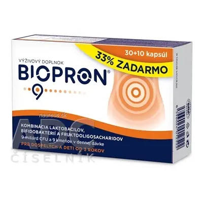 WALMARK, a.s. BIOPRON 9 cps 30 + 10 (33% zdarma) (40ks) 40 ks