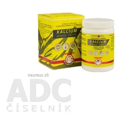 GALVEX spol. s.r.o. GALVEX KALCIUM karbonát 500 mg + D3 tbl 1x100 ks