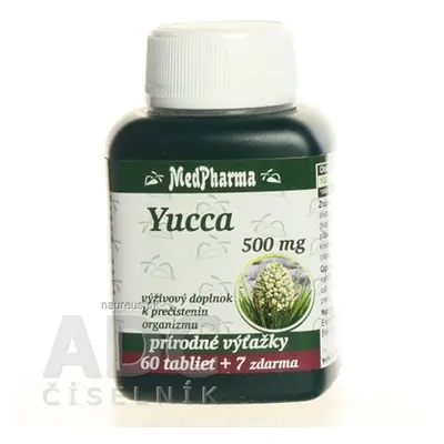 MedPharma, spol. s r.o. MedPharma YUCCA 500mg tbl 60 + 7 zdarma (67 ks) 500mg