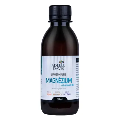 Adelle Davis Adelle Davis - Lipozomální magnézium s vitamínem B6, 200 ml 200 ml