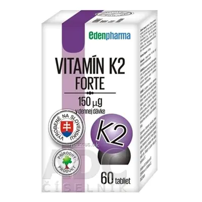 EDENPharma, s.r.o. EDENPharma VITAMIN K2 Forte tbl 1x60 ks 60 ks