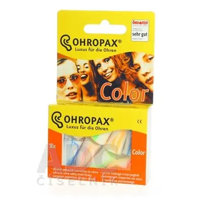 Ohropax OHROPAX COLOR Ušní vložky v plastovém obalu 1x8 ks 8 ks