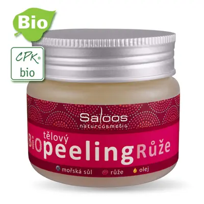 Saloos BIO tělový peeling Růže 140 ml