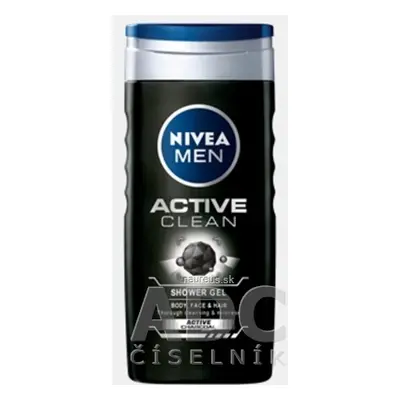 BEIERSDORF AG NIVEA MEN SPRCHOVÝ GEL Active Clean 1x250 ml 1 x 250 ml