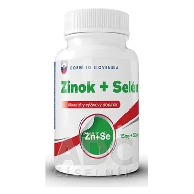 BENEVIT, s.r.o. Dobré z SK Zinek 15 mg + Selen 50 μg tbl 30+10 zdarma (40 ks)