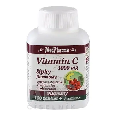 MedPharma, spol. s r.o. MedPharma VITAMÍN C 1000 MG se šipkami tbl (s postup.uvoľňovaním) 100 + 