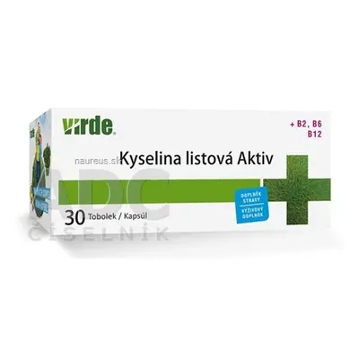 VIRDE spol. s r.o. Virde KYSELINA LISTOVÁ AKTIV cps 1x30 ks 30 ks