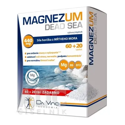 Simply You Pharmaceuticals a.s. MAGNEZUM DEAD SEA - DA VINCI tbl 60 + 20 zdarma (80 ks)