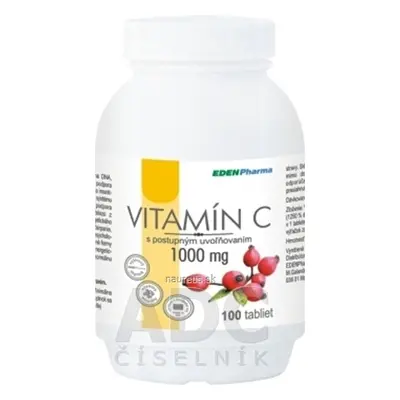 EDENPharma, s.r.o. EDENPharma VITAMIN C 1000 mg tbl s postupným uvolňováním 1x100 ks