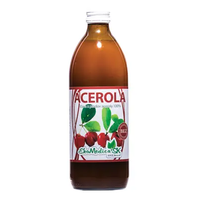 EkoMedica Šťáva Acerola 100% - 500 ml 500 ml