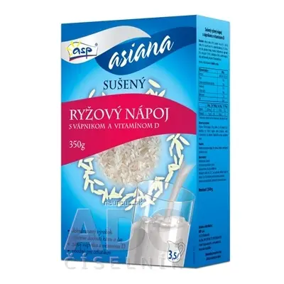 A S P s.r.o. asp RÝŽOVÝ NÁPOJ s vápníkem a vitaminem D sušený 1x350 g 1 x 350 g