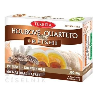 TEREZIA COMPANY s.r.o. TEREZIA HOUBOVÉ QUARTETO s REISHI 60 cps 1x60 ks 60 ks