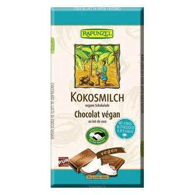 Tkorganics COKOLADA Rapunzel světlá kokos vegan 80g 80g