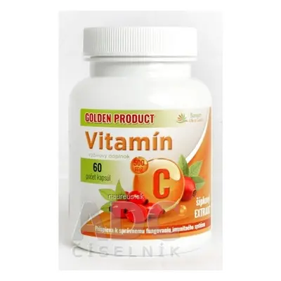 Pavol Kurbel GOLDEN PRODUCT Vitamin C 500 mg + šípkový extrakt cps 1x60 ks