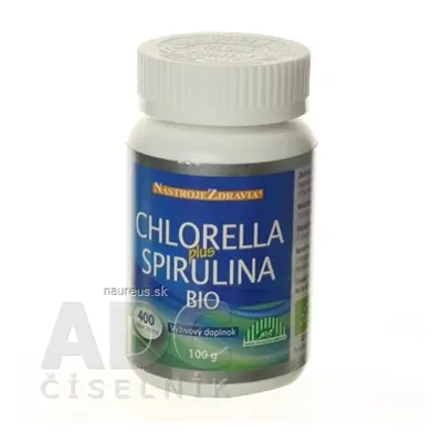 Blue step spol. s r.o. CHLORELLA plus SPIRULINA BIO tbl 1x400 ks 400 ks