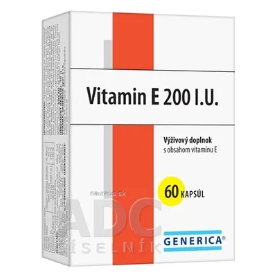 GENERICA spol. s r.o. GENERICA Vitamin E 200 IU cps 1x60 ks 60 ks