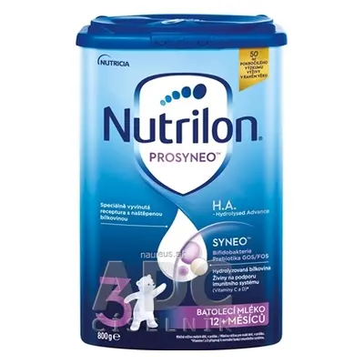 Nutricia Infant Nutrition Ltd. Nutrilon 3 PROSYNEO HA - Hydrolyzed Advance batolecí mléko (12+ m