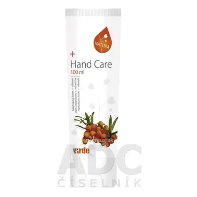 VIRDE spol. s r.o. Virde RAKYTNÍKOVÝ KRÉM HAND CARE 1x100 ml 100 ml