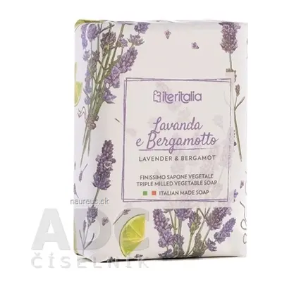 ITERITALIA Srl Iteritalia Rostlinné mýdlo Levandule a Bergamot 1x125 g