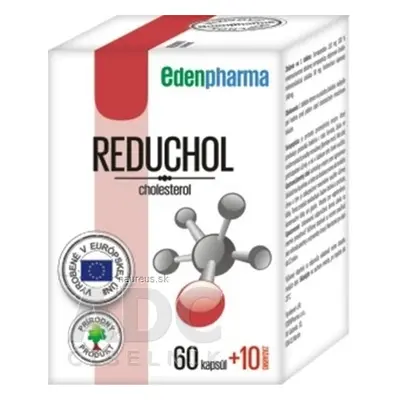 EDENPharma, s.r.o. EDENPharma REDUCHOL cps 60 + 10 zdarma (70 ks) 70 ks