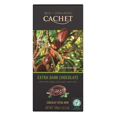 CACHET ES CACHET čokoláda Tanzania Organic hořká 85% 100g 100 g