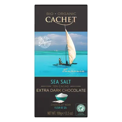 CACHET ES CACHET čokoláda Tanzania Organic hořká 72% sůl 100g 100 g