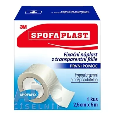 3M Česko, spol. s r.o. 3M Spofaplast č.432 Fixační náplast 2,5cm x 5m, z netkané textilie, cívka