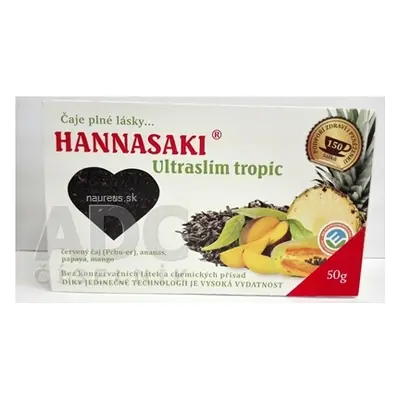 PHOENIX DIVISION s.r.o. HANNASAKI Ultraslim tropic červený čaj s ovocem, 1x50 g 50 g