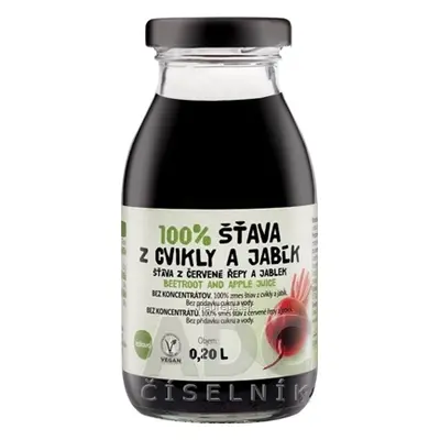 ZDRAVO ORGANIC zdravě 100% Řepná-JABLEČNÁ ŠŤÁVA 1x200 ml 200ml