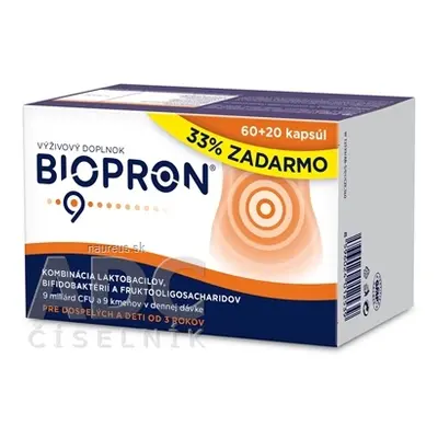 WALMARK, a.s. BIOPRON 9 cps 60 + 20 (33% zdarma) (80ks) 80 ks