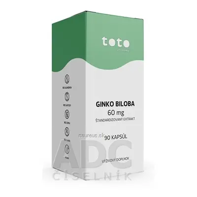 TOTO Pharma s.r.o. TOTO GINKO BILOBA 60 mg cps standardizovaný extrakt 1x90 ks