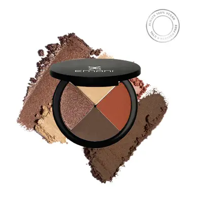 EMANI Vegan Cosmetics Quad Eye Shadow - oční stíny Venice Beach (12g) 12g