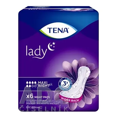 Essity TENA LADY MAXI NIGHT absorpční vložky 1x6 ks