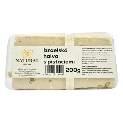 Natural Jihlava Chalva Izrael s pistáciemi - Natural 200g 1 ks